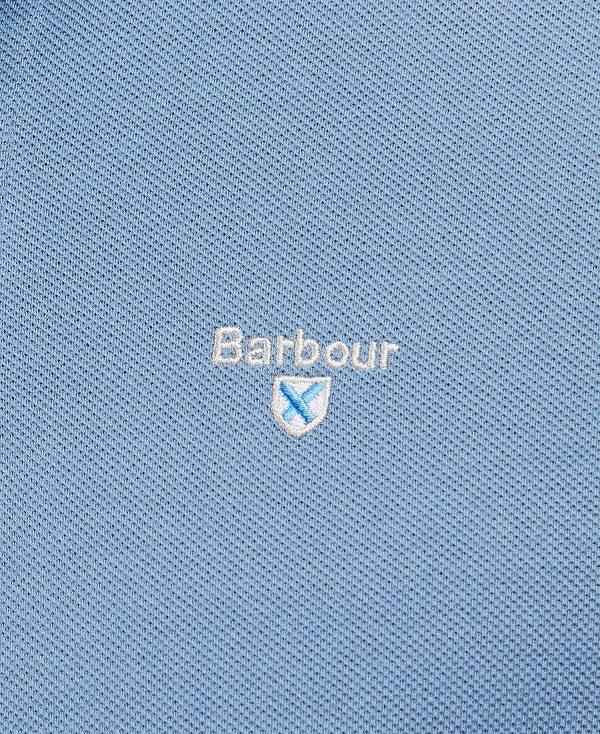 Barbour Tartan Pique Polo Shirt Blå | BABO88121