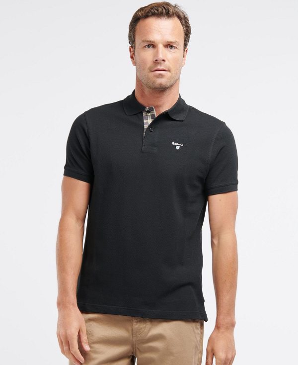 Barbour Tartan Pique Polo Shirt Blå | BABO88132