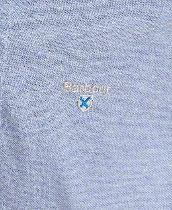 Barbour Tartan Pique Polo Shirt Blå | BABO88134