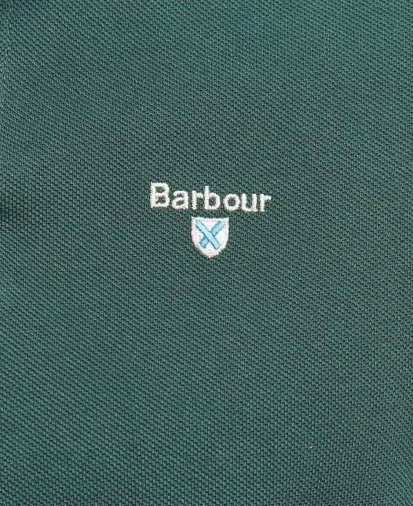 Barbour Tartan Pique Polo Shirt Grøn | BABO88117