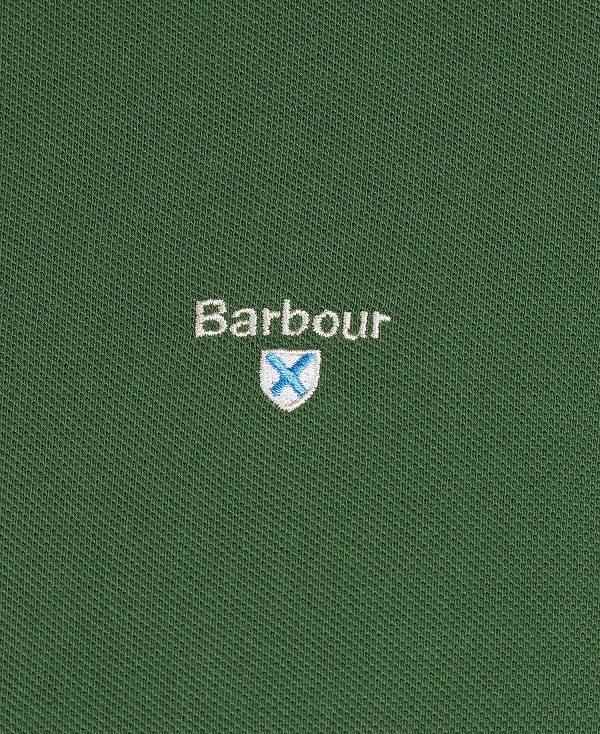 Barbour Tartan Pique Polo Shirt Grøn | BABO88124