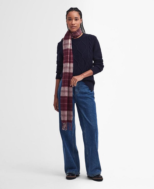 Barbour Tartan Scarf Brune | BABO90090