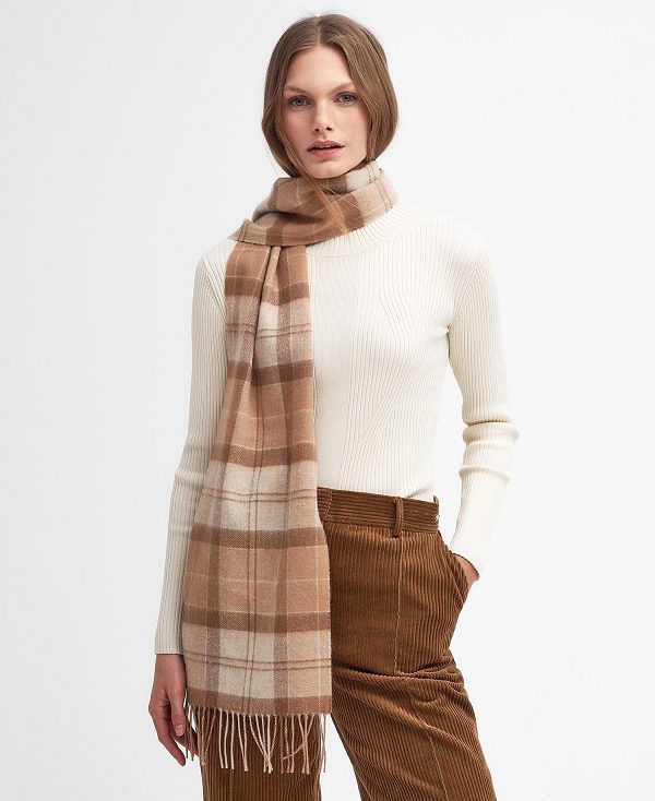 Barbour Tartan Scarf Brune | BABO90095