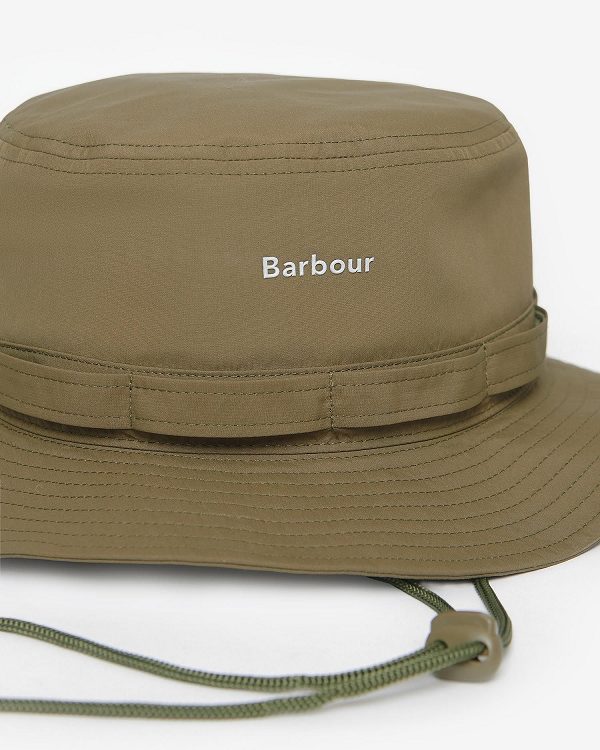 Barbour Teesdale Showerproof Bucket Hat Grøn | BABO88973