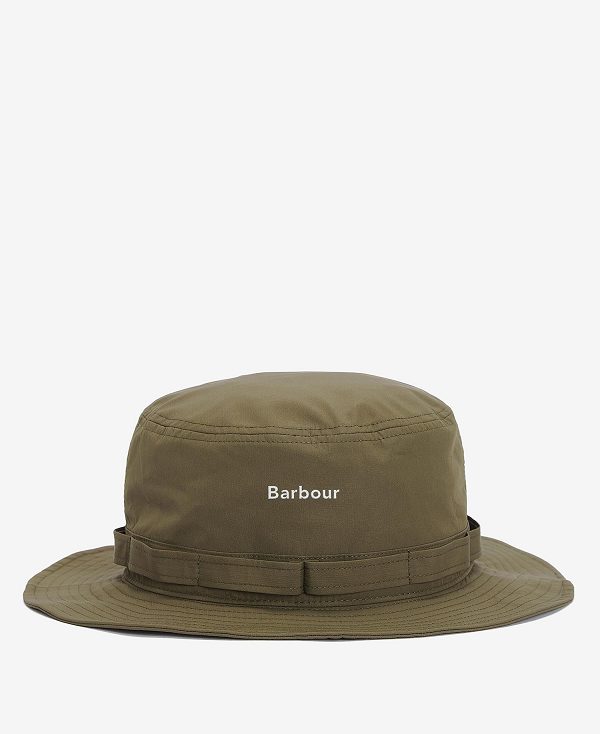 Barbour Teesdale Showerproof Bucket Hat Grøn | BABO88973