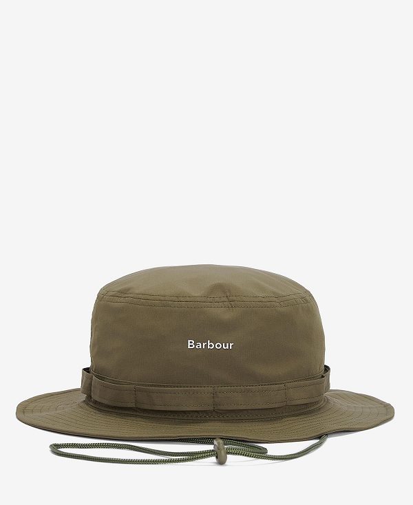 Barbour Teesdale Showerproof Bucket Hat Grøn | BABO88973