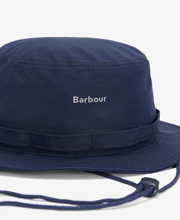 Barbour Teesdale Showerproof Bucket Hat Mørkeblå | BABO88974