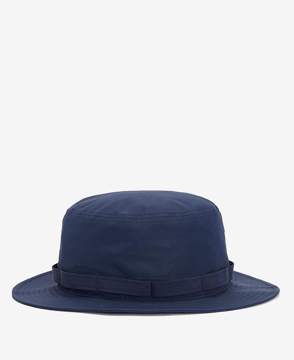 Barbour Teesdale Showerproof Bucket Hat Mørkeblå | BABO88974