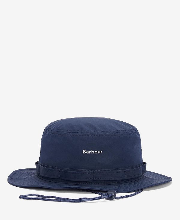 Barbour Teesdale Showerproof Bucket Hat Mørkeblå | BABO88974