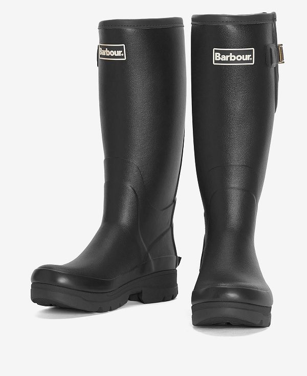 Barbour Tempest Wellingtons Sort | BABO88921