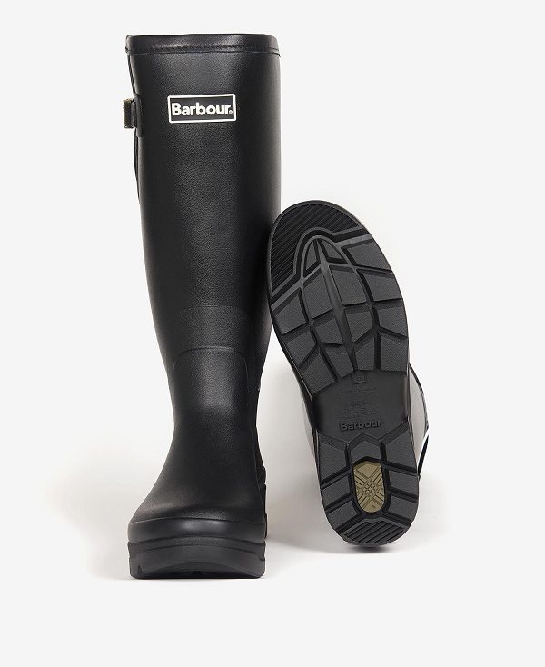 Barbour Tempest Wellingtons Sort | BABO88921