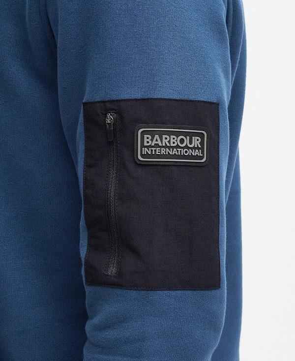 Barbour Tempo Hoodie Blå | BABO88455