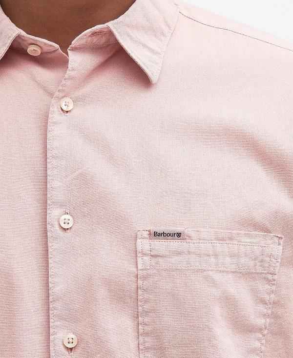 Barbour Terra Dye Regular Short-sleeved Shirt Lyserød | BABO87786