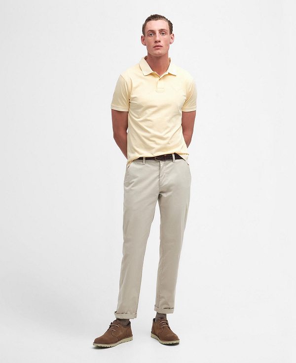 Barbour Terra Dye Short-sleeved Polo Shirt Gul | BABO88168