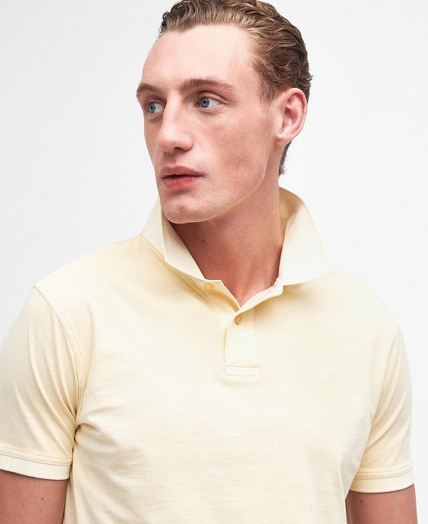 Barbour Terra Dye Short-sleeved Polo Shirt Gul | BABO88168