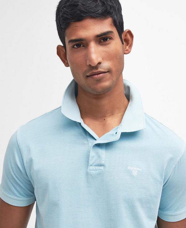 Barbour Terra Dye Short-sleeved Polo Shirt Blå | BABO88169