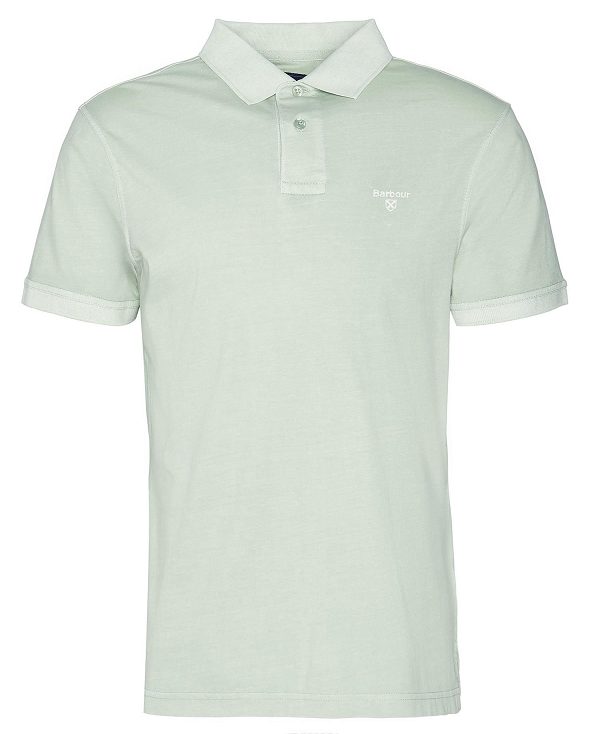 Barbour Terra Dye Short-sleeved Polo Shirt Grøn | BABO88170