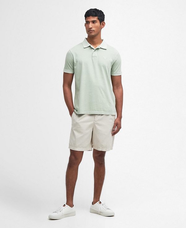 Barbour Terra Dye Short-sleeved Polo Shirt Grøn | BABO88170