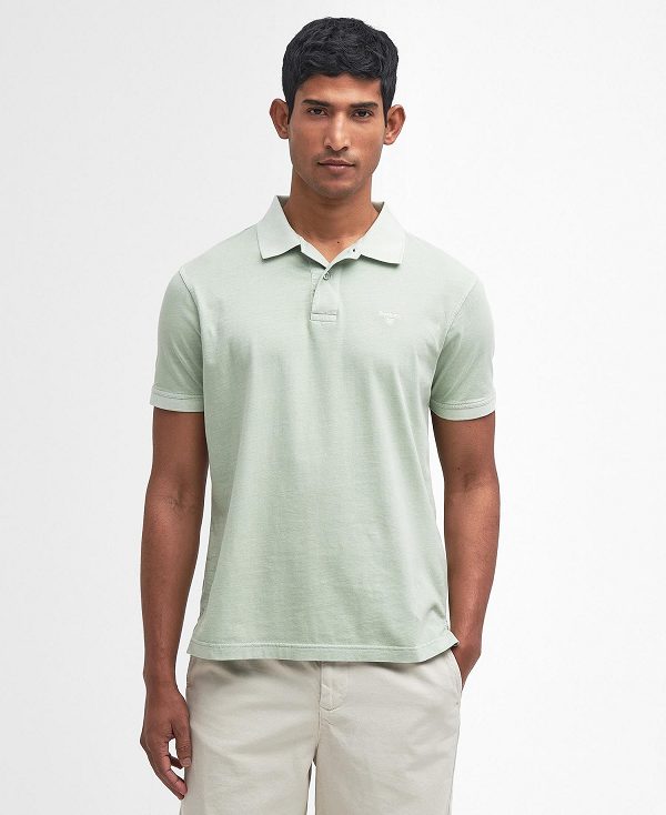 Barbour Terra Dye Short-sleeved Polo Shirt Grøn | BABO88170