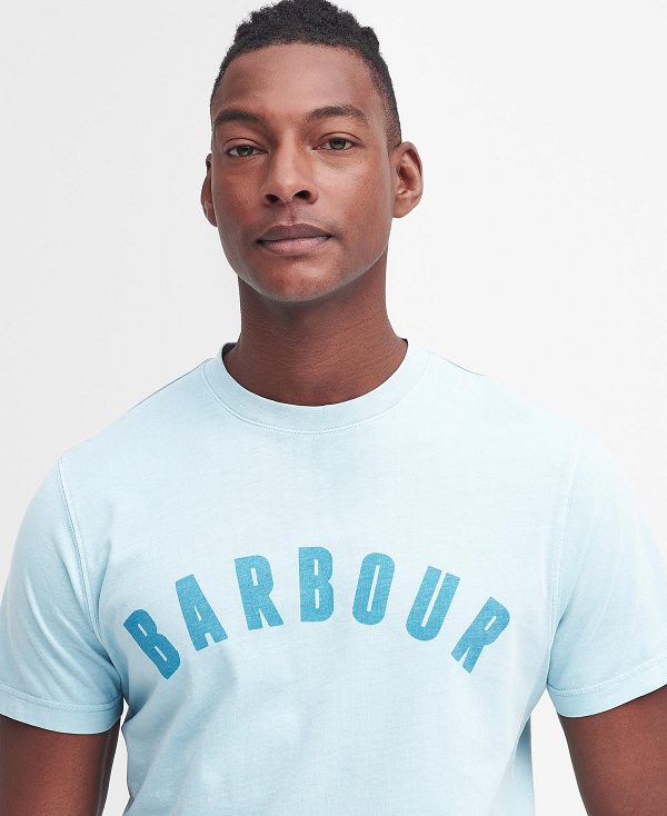 Barbour Terra Dye T-shirt Blå | BABO88341