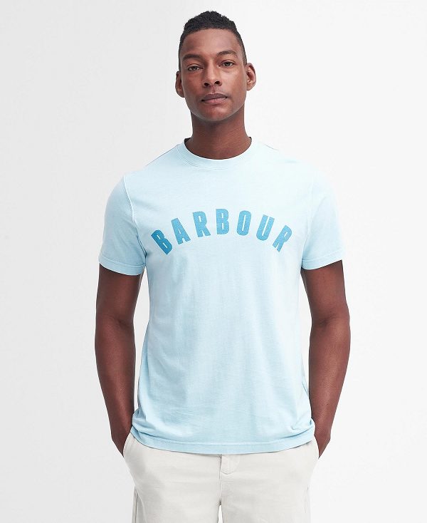 Barbour Terra Dye T-shirt Blå | BABO88341