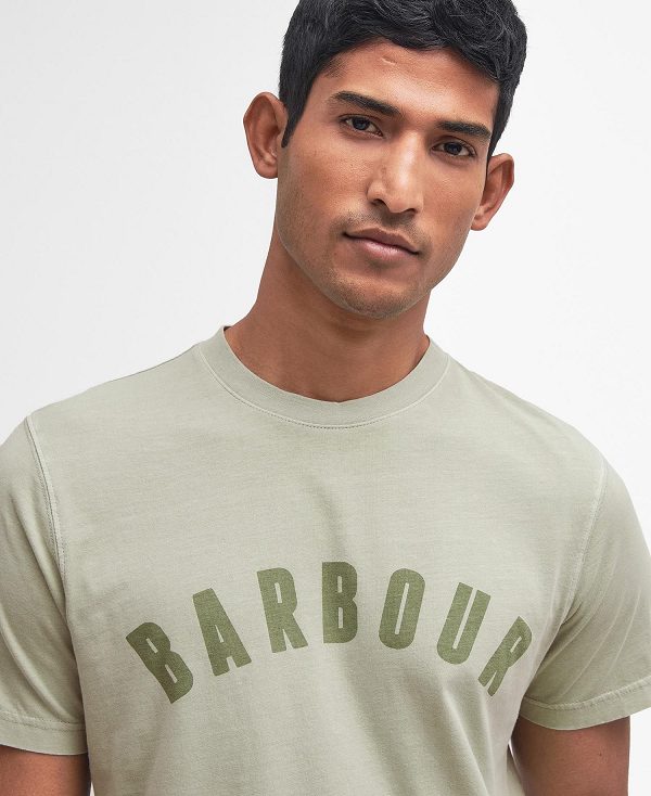 Barbour Terra Dye T-shirt Grøn | BABO88342