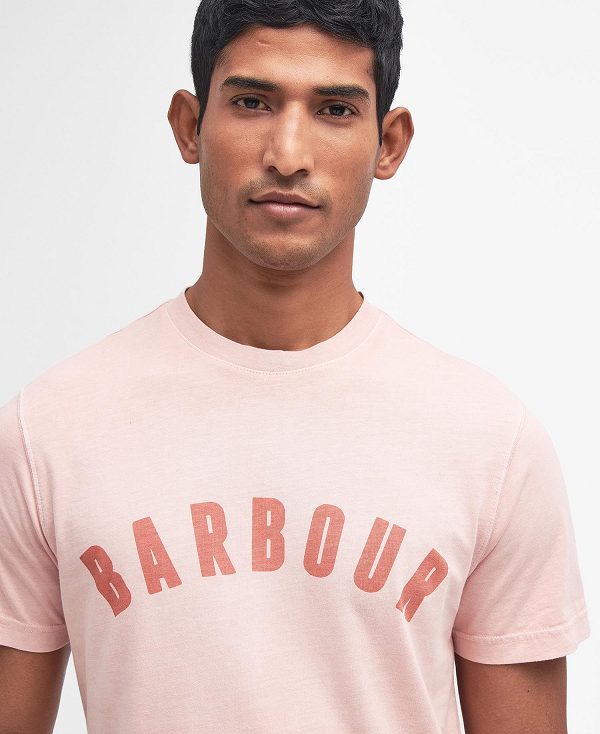 Barbour Terra Dye T-shirt Lyserød Hvide | BABO88340