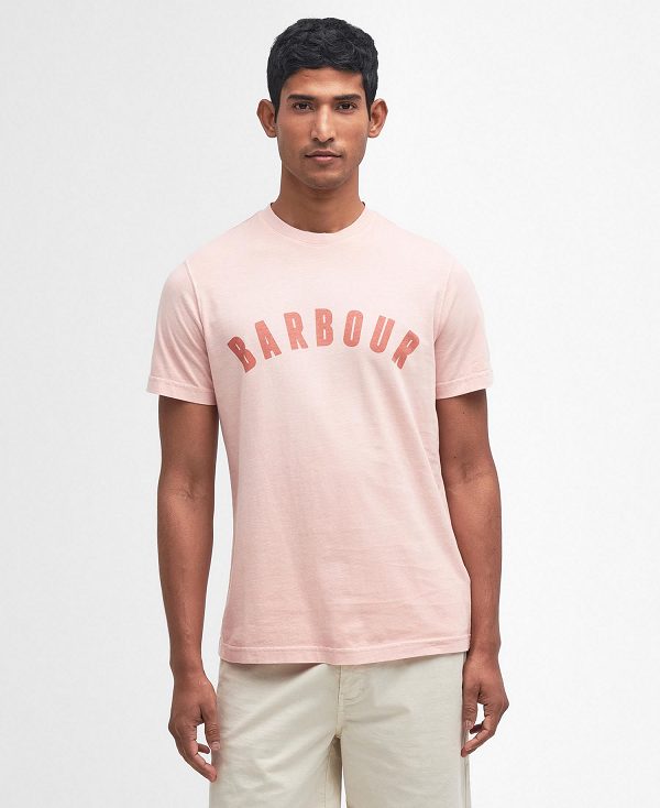 Barbour Terra Dye T-shirt Lyserød Hvide | BABO88340