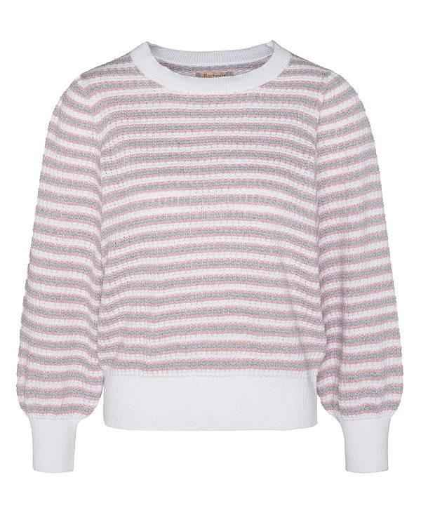 Barbour Thea Striped Crew Neck Jumper Flerfarvede | BABO89700