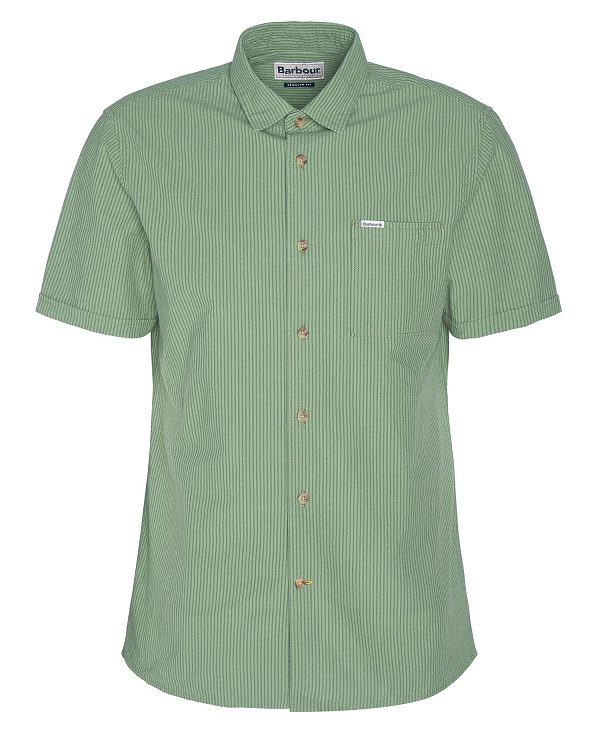 Barbour Thermond Regular Short-sleeved Shirt Grøn | BABO87781