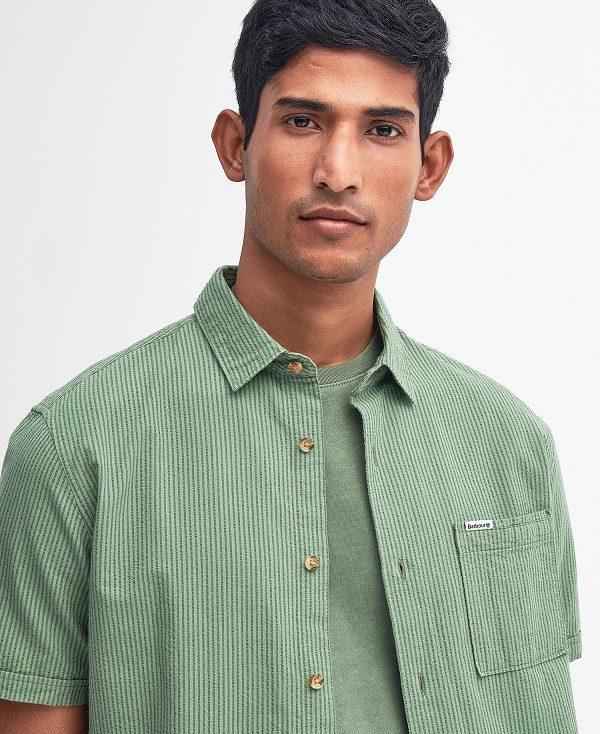 Barbour Thermond Regular Short-sleeved Shirt Grøn | BABO87781