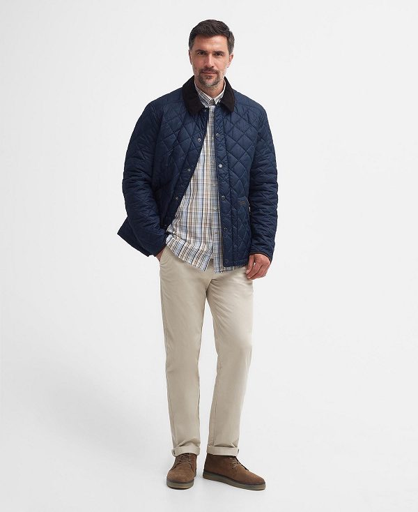 Barbour Thornley Quilted Jacket Mørkeblå | BABO87329