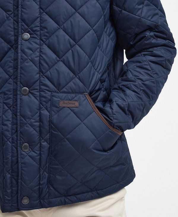 Barbour Thornley Quilted Jacket Mørkeblå | BABO87329