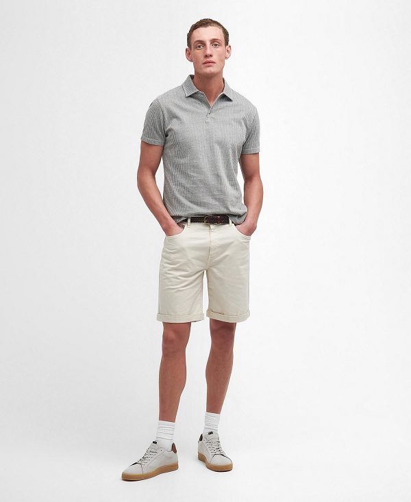 Barbour Tickhill Striped Short-sleeved Polo Shirt Grå | BABO88194