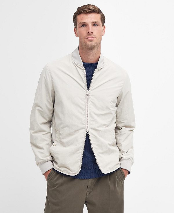 Barbour Tirrel Bomber Jacket Hvide | BABO87480