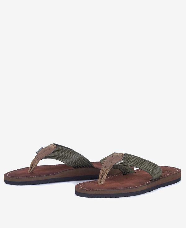 Barbour Toeman Beach Sandal Olivengrøn | BABO88879