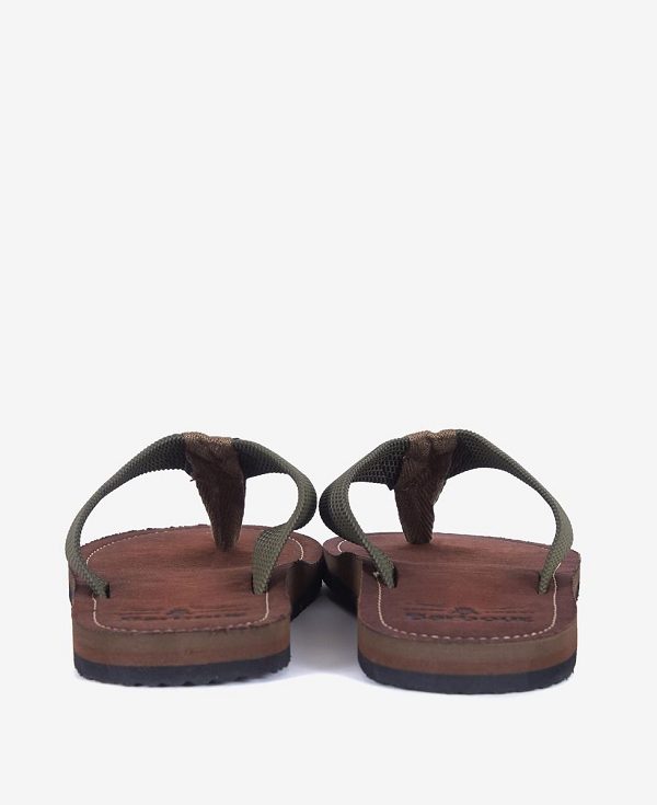 Barbour Toeman Beach Sandal Olivengrøn | BABO88879