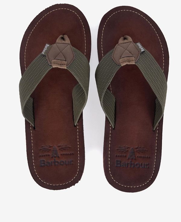 Barbour Toeman Beach Sandal Olivengrøn | BABO88879