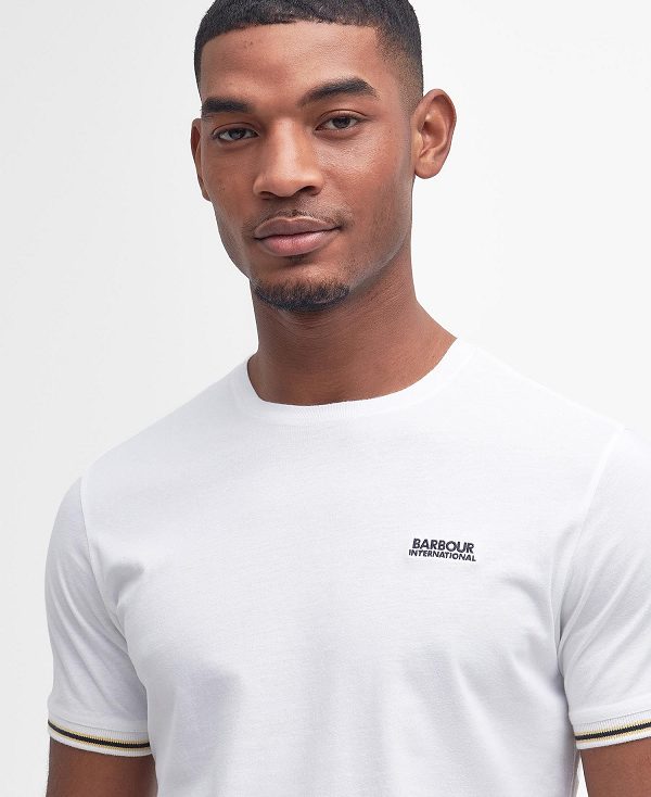 Barbour Torque Tipped T-shirt Hvide | BABO88367