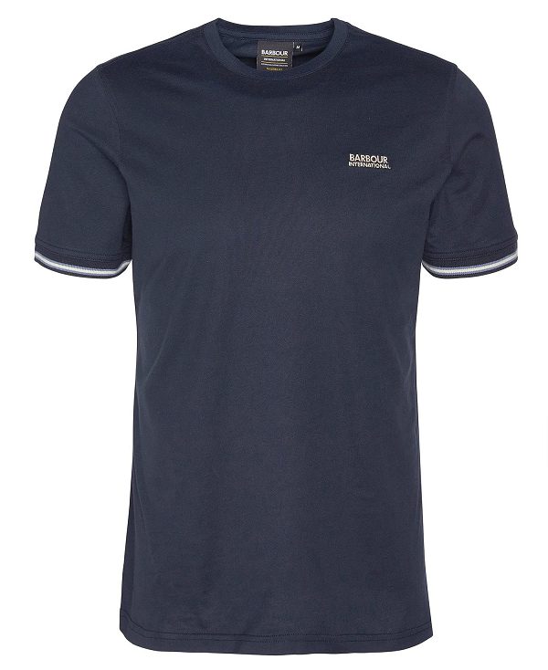 Barbour Torque Tipped T-shirt Mørkeblå | BABO88334