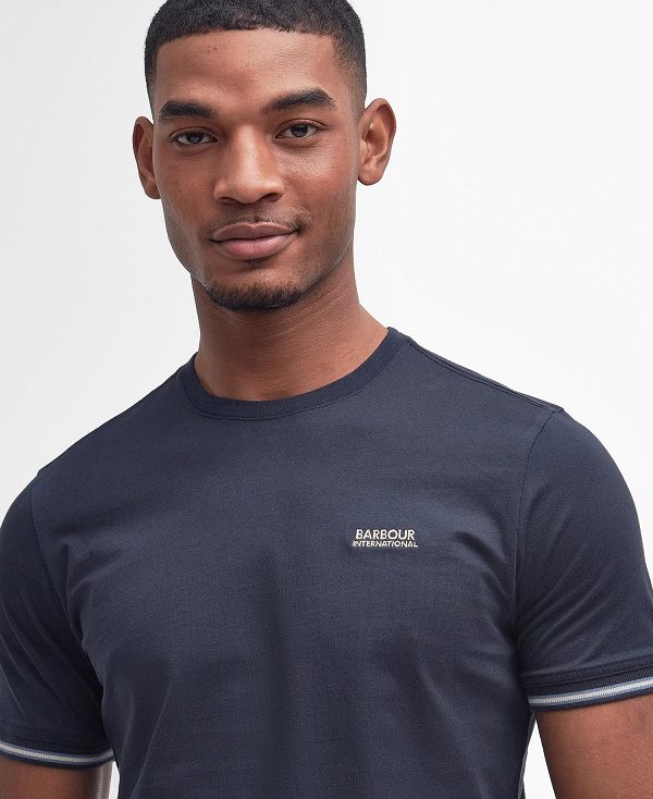 Barbour Torque Tipped T-shirt Mørkeblå | BABO88334