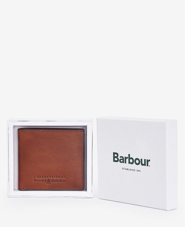 Barbour Torridon Leather Wallet Brune | BABO89169