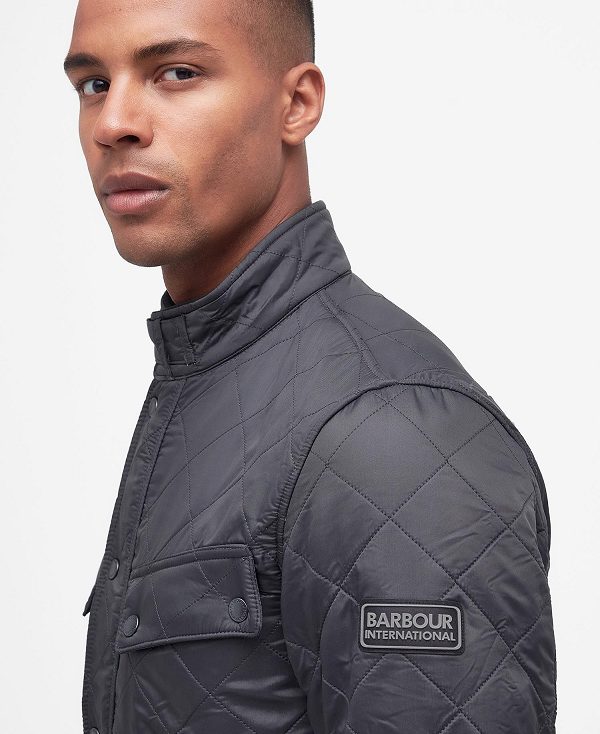 Barbour Tourer Ariel Polar Quilted Jacket Grå | BABO87294