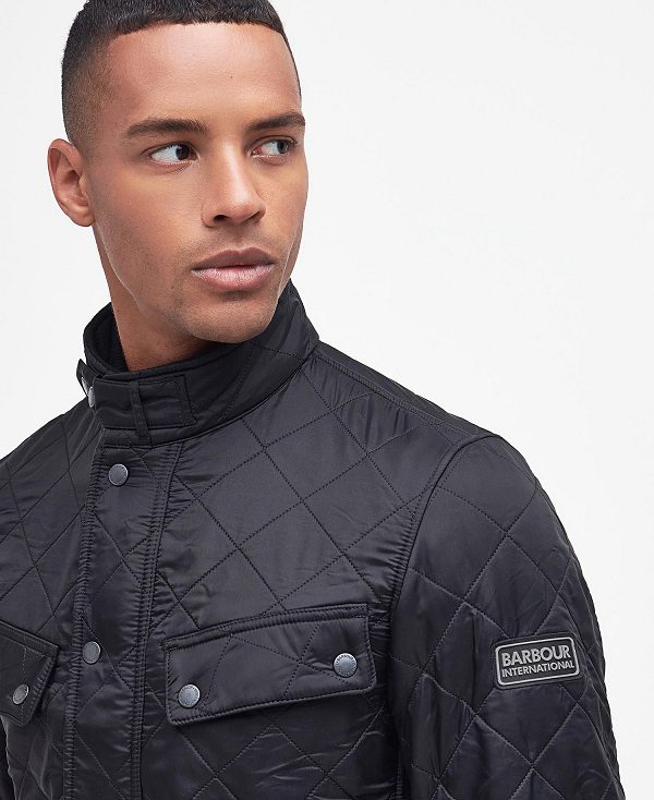 Barbour Tourer Ariel Polar Quilted Jacket Sort | BABO87303