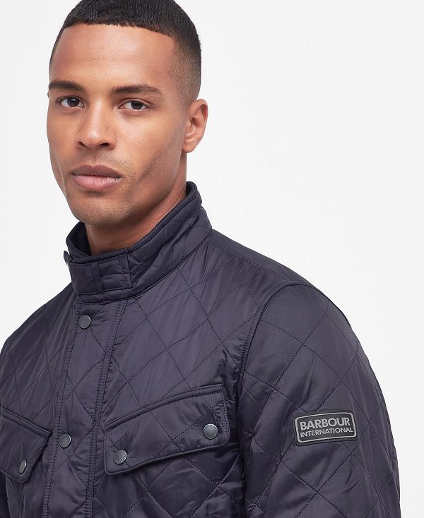 Barbour Tourer Ariel Polar Quilted Jacket Mørkeblå | BABO87310