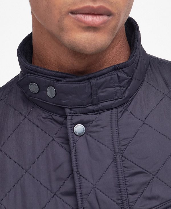 Barbour Tourer Ariel Polar Quilted Jacket Mørkeblå | BABO87310