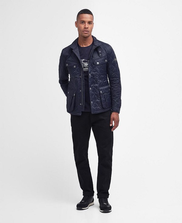 Barbour Tourer Ariel Quilted Jacket Mørkeblå | BABO87292