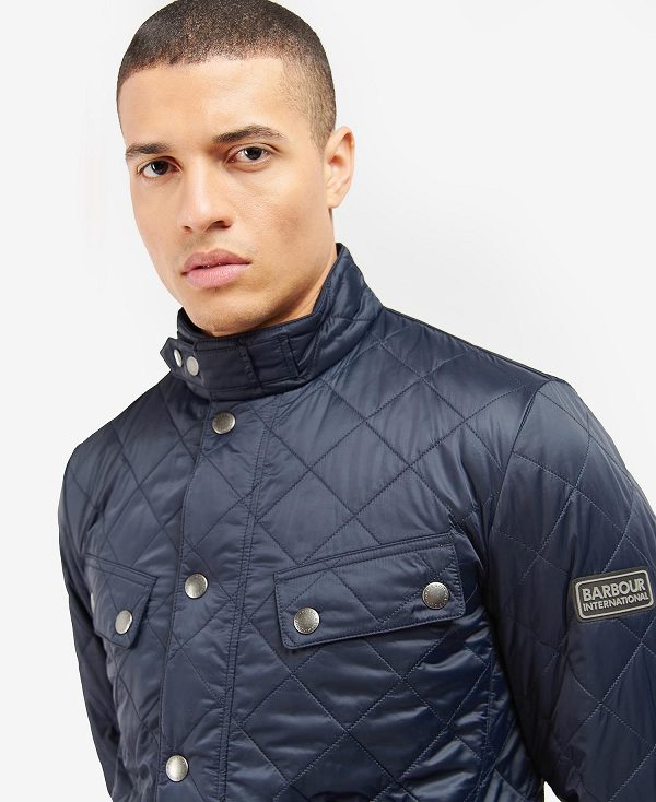 Barbour Tourer Ariel Quilted Jacket Mørkeblå | BABO87292