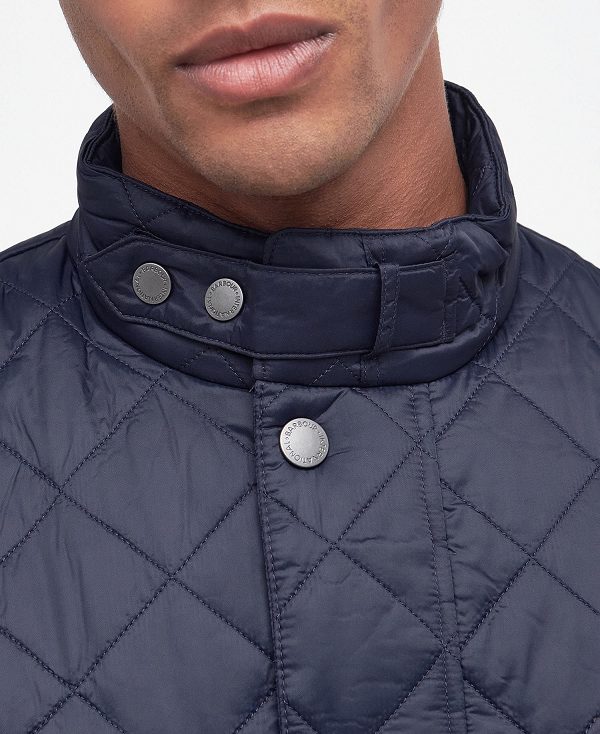 Barbour Tourer Ariel Quilted Jacket Mørkeblå | BABO87292