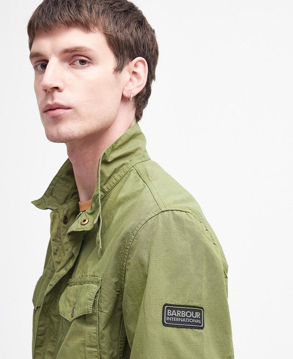 Barbour Tourer Chatfield Utility Jacket Olivengrøn | BABO87473